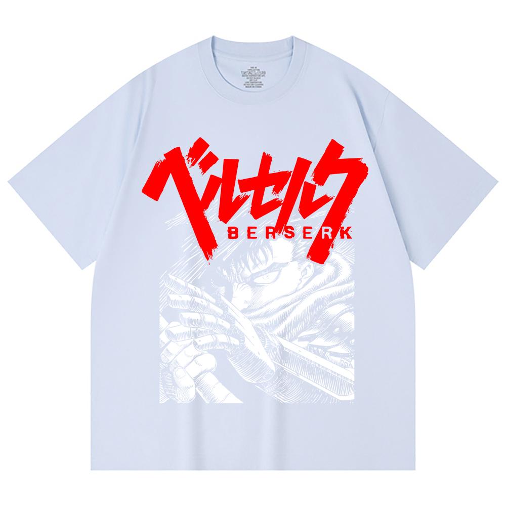 230 Gsm 100% Cotton Berserk V13 Print Unisex Heavy Cotton T Shirt