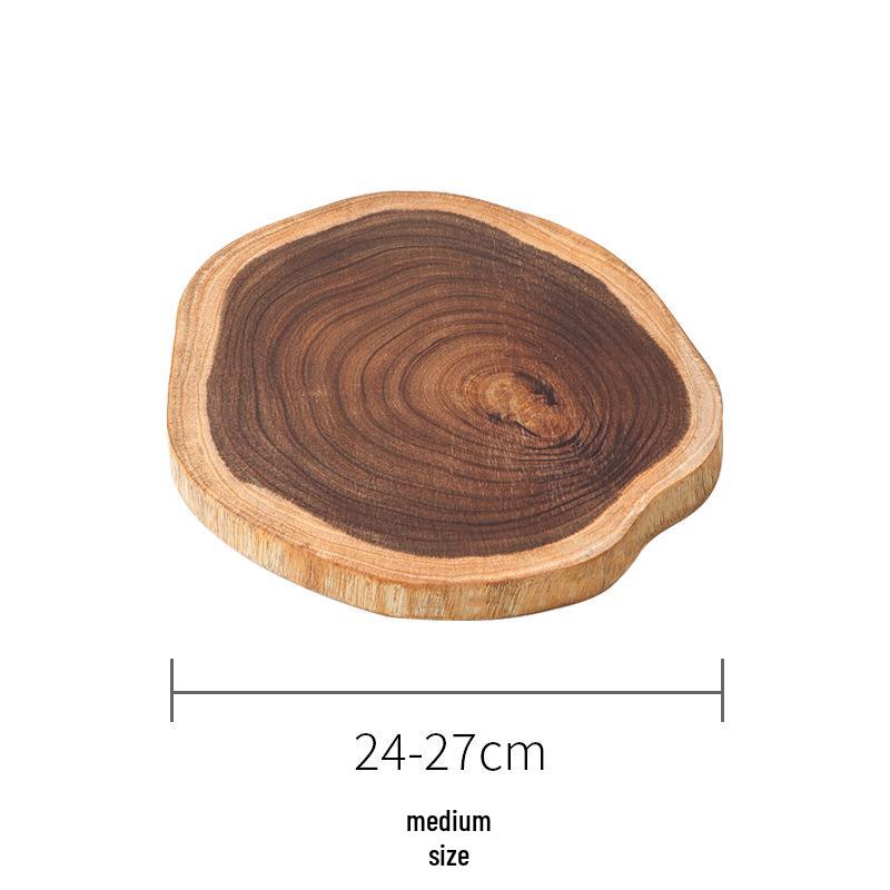 High-End Irregular Acacia Wood Cutting Board & Platter for Camping and Picnics