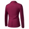 Spring Autumn Men's Single Button Slim Fit Blazers Smart Casual Turn-Down Collar Suit Jacket Men Formal Wedding Blazers Outwear