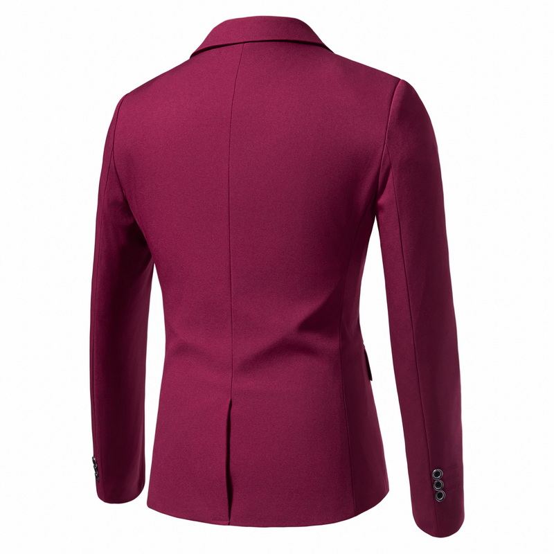 Spring Autumn Men's Single Button Slim Fit Blazers Smart Casual Turn-Down Collar Suit Jacket Men Formal Wedding Blazers Outwear