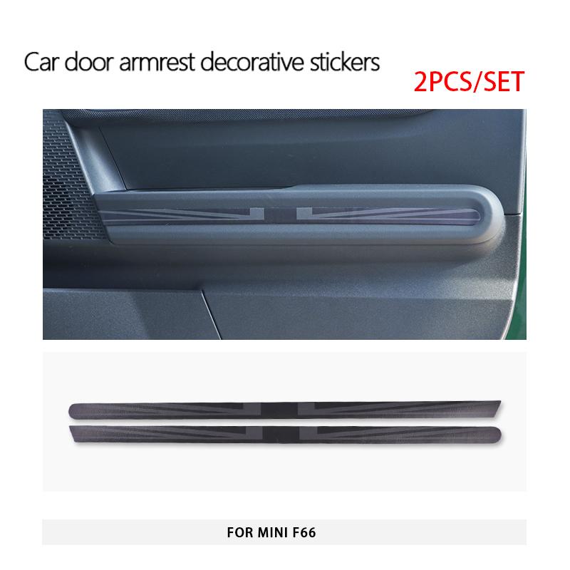Night Jack For Mini F66 Car Interior Stickers For Mini Handrail Sticker Seat Button Door Handle Sticker Car Accessories Set