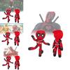 Adorable Deadpool Wolverine Plush Toys Featuring Vibrant Red Colors And Soft Pp Cotton Filling Perfect For Collectors And Kids