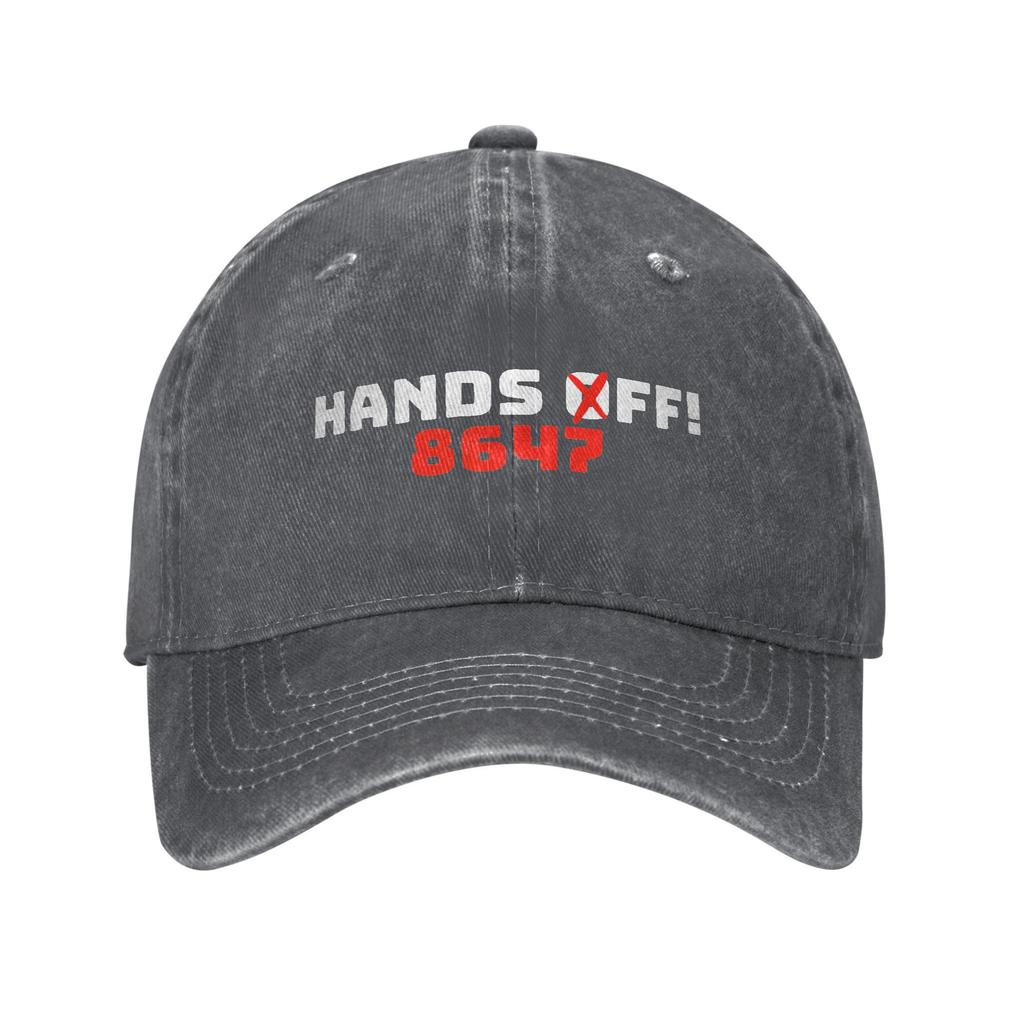 Hands Off Social Security And Medicare Baseball Caps Vintage Distressed Denim Quote 8647 Snapback Outdoor Running Adjustable Hat