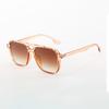 New In Simple Square Sunglasses For Women Leopard Print Alternating Glasses With Gradient Lenses Lightweight Sunglasses