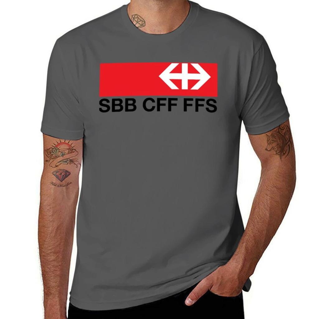 Swiss Federal Railways SBBCFFFFS Logo TShirt Performance Workout Short Sleeve Tee