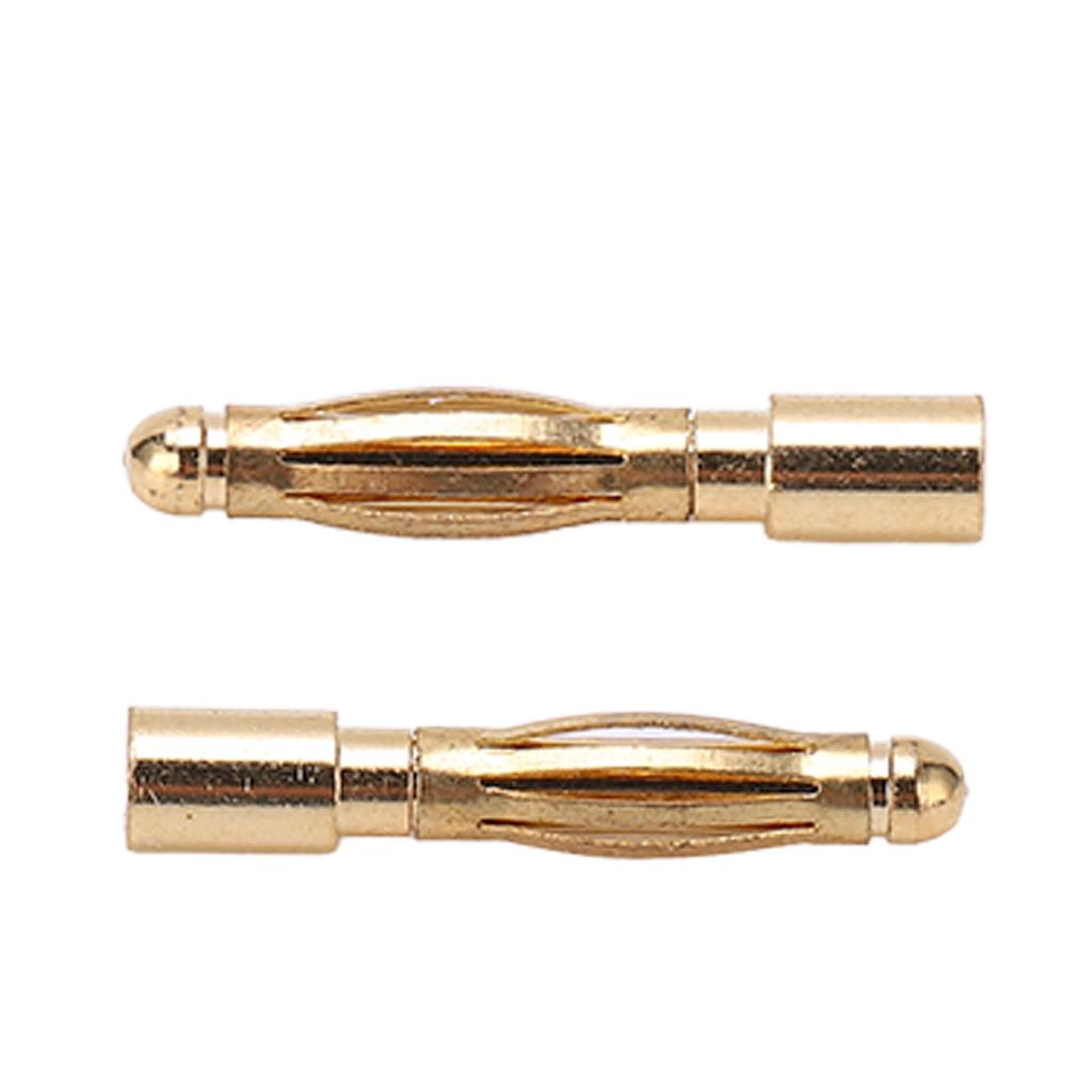 2,0 mm Bullet-Bananenstecker. Reines Kupfer, vernickelt. Bullet-Bananenstecker für Line Plug in