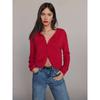 Damen S Langarm Strickjacke Knopfleiste Lässiges Oberteil