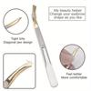 1PC Slant Tips Eyebrow Clips Stainless Steel Eyelash Extension Tweezers Brow Hair Removal Tweezers Makeup Tools Eyebrow Pliers