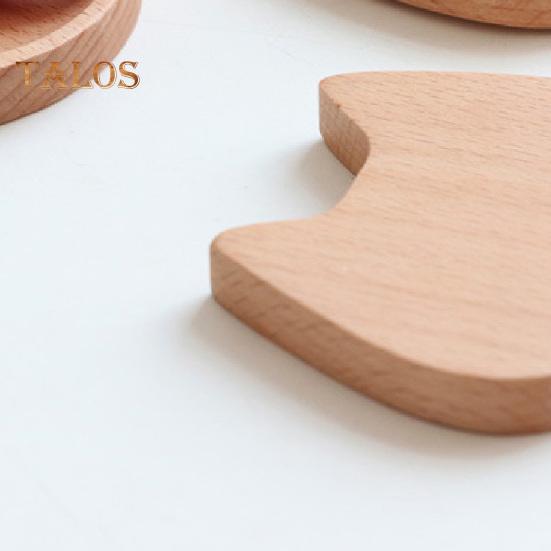 Seasoning Dish Decorative Food Grade Wooden Useful Cartoon Cat Shaped Dipping Bowl for Desktop