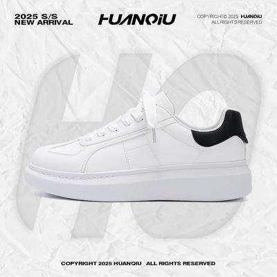 Global Thick Baseplate Shoes Men's ZHQ-HY2163 Autumn Men's Versatile Low-top Men's Shoes Classic Trendy Little White Shoes