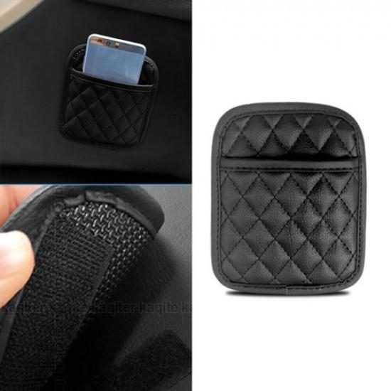 PU Leather Car Storage Pocket Holder Seat Back/Door/Center Console Organizer Bag