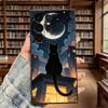 Black Cat and Moon Case for Samsung Galaxy S25 S24 Ultra S23 S22 S21 S20 FE Plus Soft TPU Slim Fit Shockproof Cover