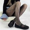 2025 Women's Sexy Sheer Pantyhose Diamond Grid Elastic Tights Nightclub Partywear Retro Style Slimming Shiny Stockings