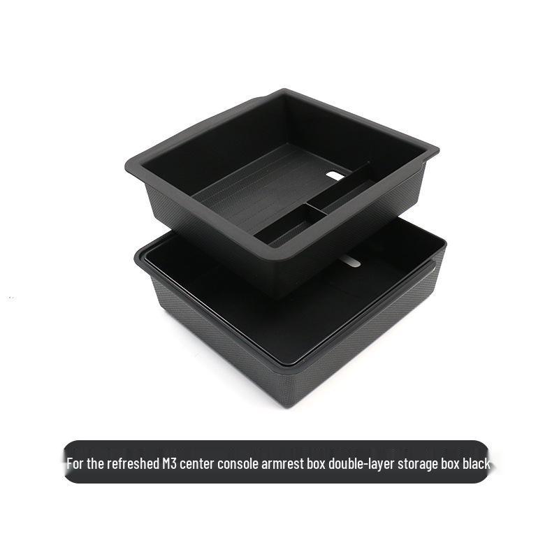 Tesla Model 3 Facelift Center Console Double-Layer Storage & Glasses Holder Accessories