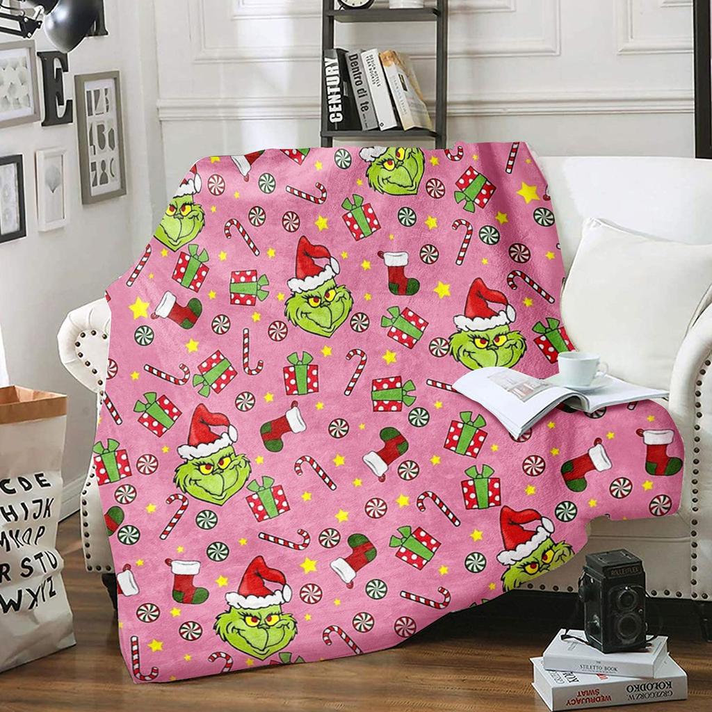 Christmas Blanket Cover Soft And Comfortable Plush Wool Flannel Blanket