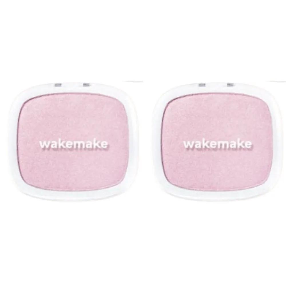 WAKEMAKE Breeze Pink Highlighter 02 Pink Shell x2