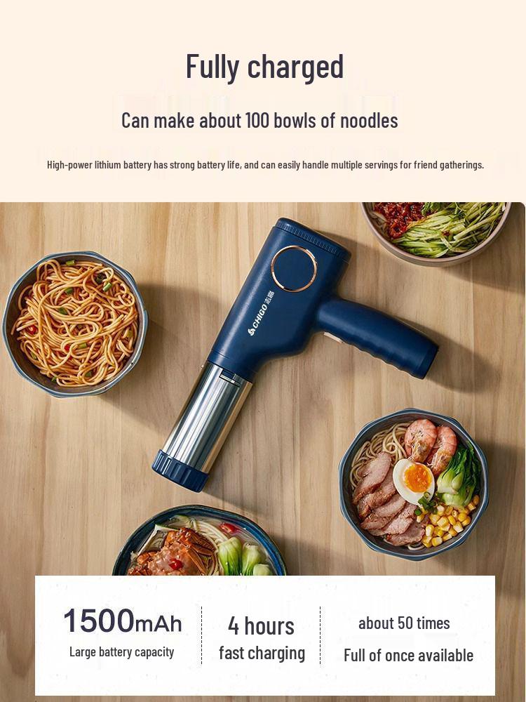 Fully Automatic Wireless Electric Dough & Noodle Press Machine for Home & Commercial Use