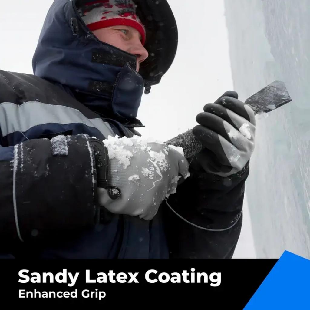 Waterproof Thermal Insulated Gloves Work Gloves, Winter Work Gloves with Touch Screen and Grip for Cold Weather