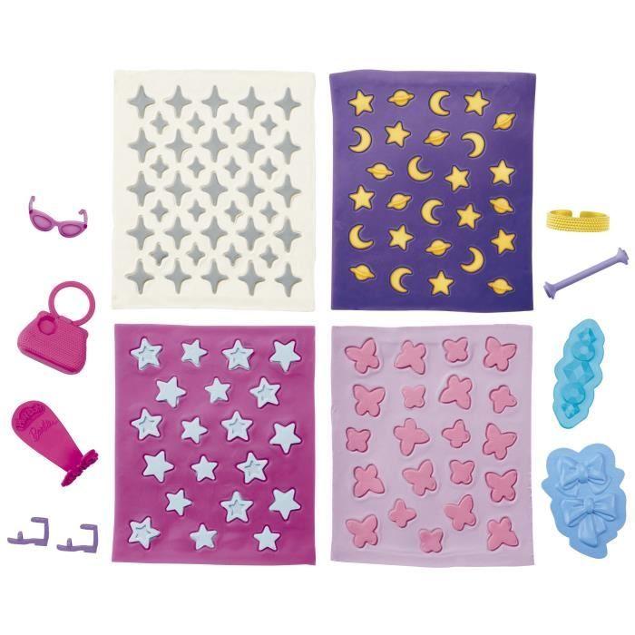 Play-Doh Barbie Joyaux et gemmes, recharges pour coffret de pâte a modeler