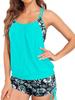 Modern European & American Women's Two-Piece Tankini Set - Conservative Style