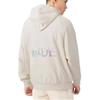 Li Ning Wade Collection, Letter Pattern Fleece Lined Loose Fit Pullover Hooded Sweatshirt Winter Unisex White AWDS115-6