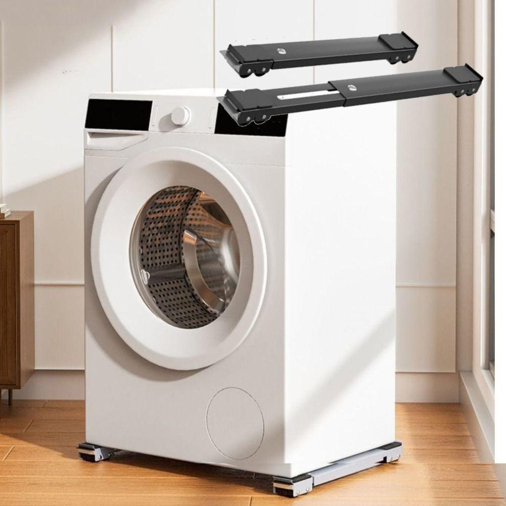 With Wheels Refrigerator Stand Durable Mobile Roller Bracket Adjustable Stand  Furniture