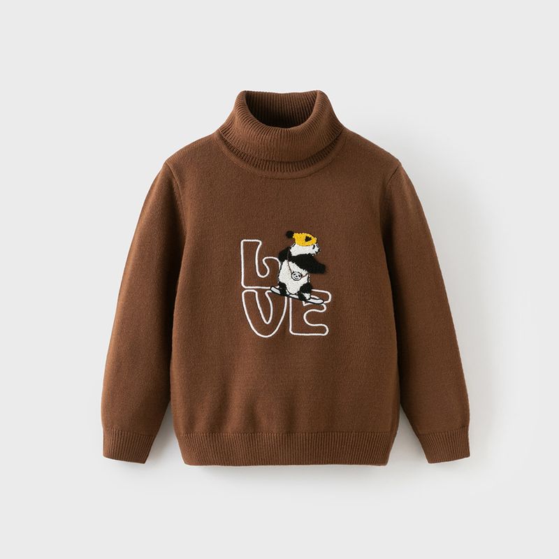 David Bella Kidsren s Pullover Sweater 2026 Spring New Style Boys  Machine Washable Turtleneck Knitwear Tops Kidsren s Clothing
