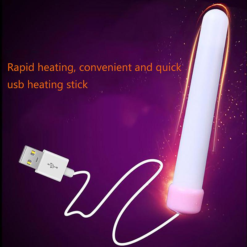 Smart Thermostat Usb Heating Rod For Male Masturbator Cup Sex Dolls Drying Nursing Tool For Adults Anal Vagina Warmer Sex Shop