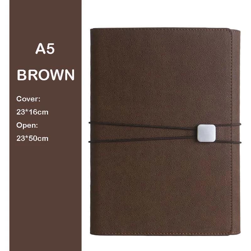 A5 Loose-leaf Creative Notebook Multi-function Coil Notepad Business Gift Box Set Hand Account Leather Case Notebook Case