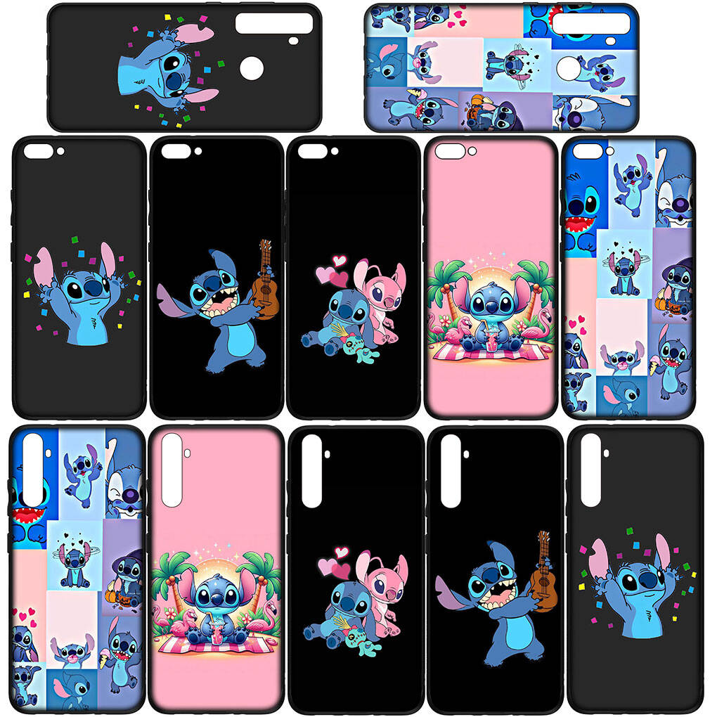 Phone Case for iPhone 17 16 15 Plus X XR 16E Huawei P30 P20 Lite Redmi Note 14 12 11 13 Pro Max OPPO A60 A80 A40 A18 A38 Blue Comics Lilo Stitch Cover