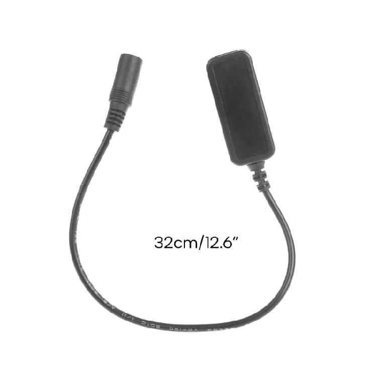 5.5x2.1mm Female to USB Type A 6V-30V to 5V Power Charging Cable for Speaker