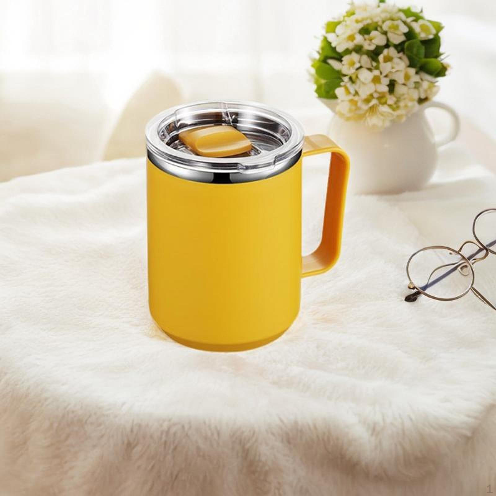 

Coffee Mug Insulated Tumbler, Easy to Clean, with Handle and Lid, Thermal Tumbler for Car Beach