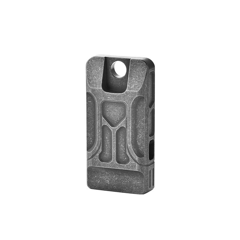 Titanium Alloy Double Tube High Decibel Emergency Rescue Whistle for Outdoor Camping