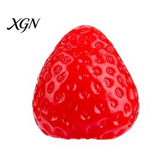 Soft Elastic Stress Reliever Strawberry Squeeze Toy, Relief Ball for Adults TPR Fruit Toy Fidget Portable Focus Enhancer Party Favors Christmas
