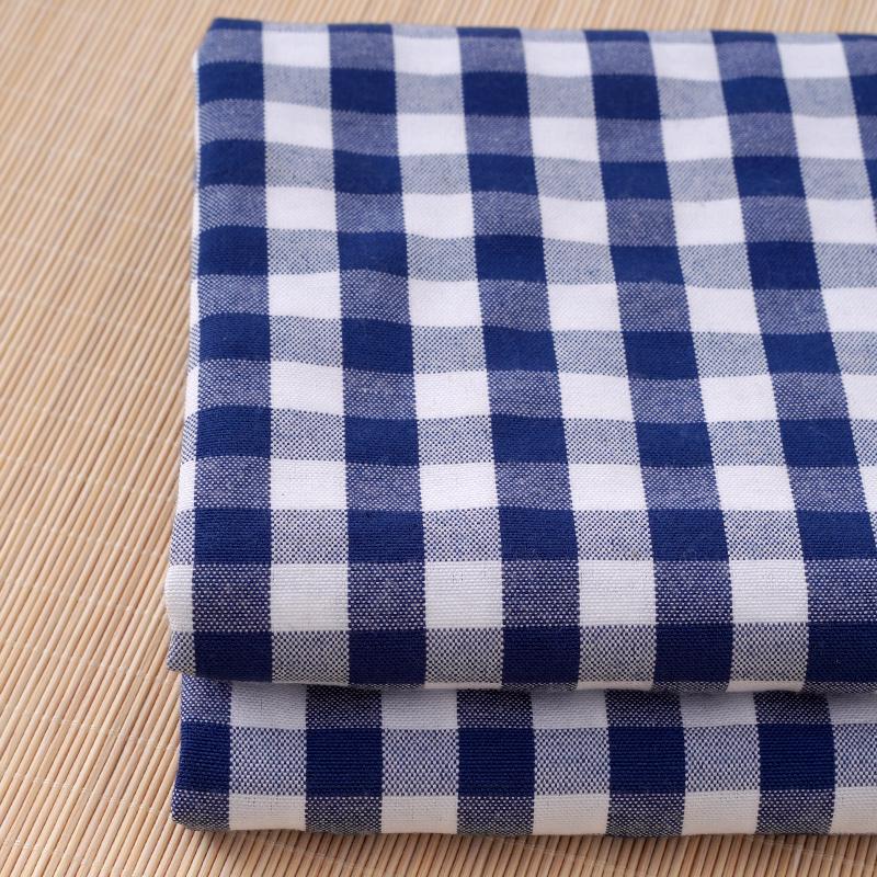 Black & White/Blue Green Gingham Fabric for Kindergarten, Tablecloths & Sofas - Various Sizes