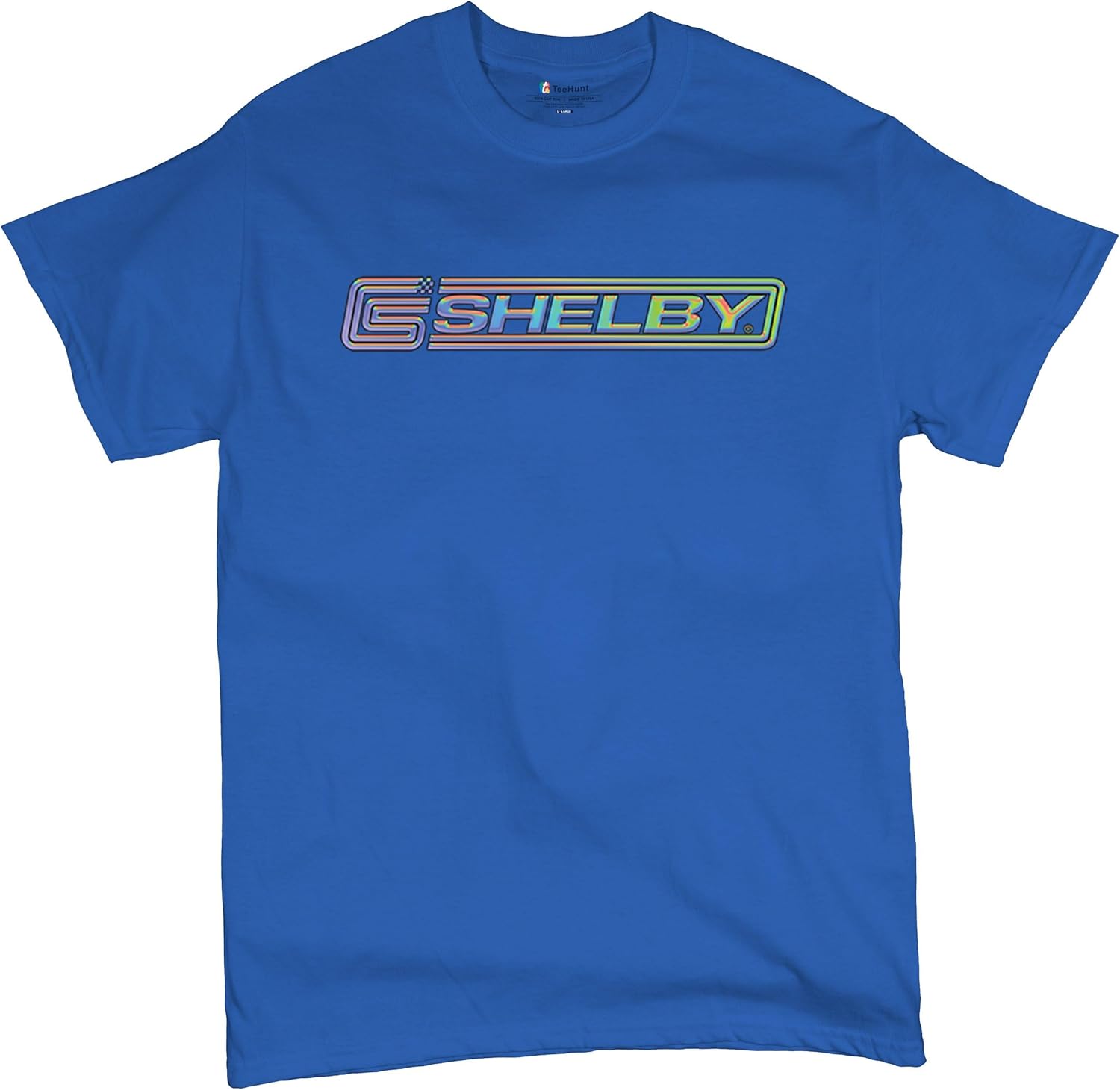 

Shelby Holo Logo T-Shirt American Mustang Muscle Car GT GT350 GT500 Cobra Performance Powered by Ford Men s Tee 5XL різнокольоровий