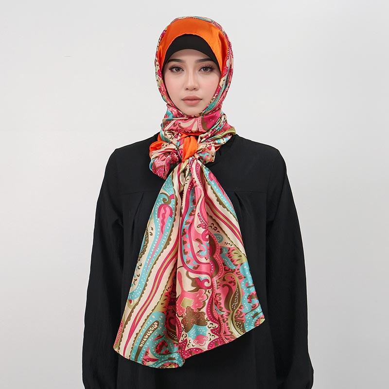 Luxury Brand 180*90cm Foulard Summer Seda Autumn Winter Popular Style Printing Women's Cachecol Syilent