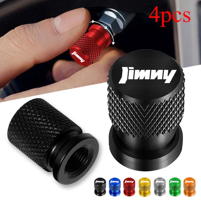 For Suzuki Jimny 4pcs Car Wheel Tire Valve Caps Tyre Stem Covers Airdust Waterproof Accessories