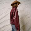 Liberté Series Vintage Moto-Style Faux Leather Jacket