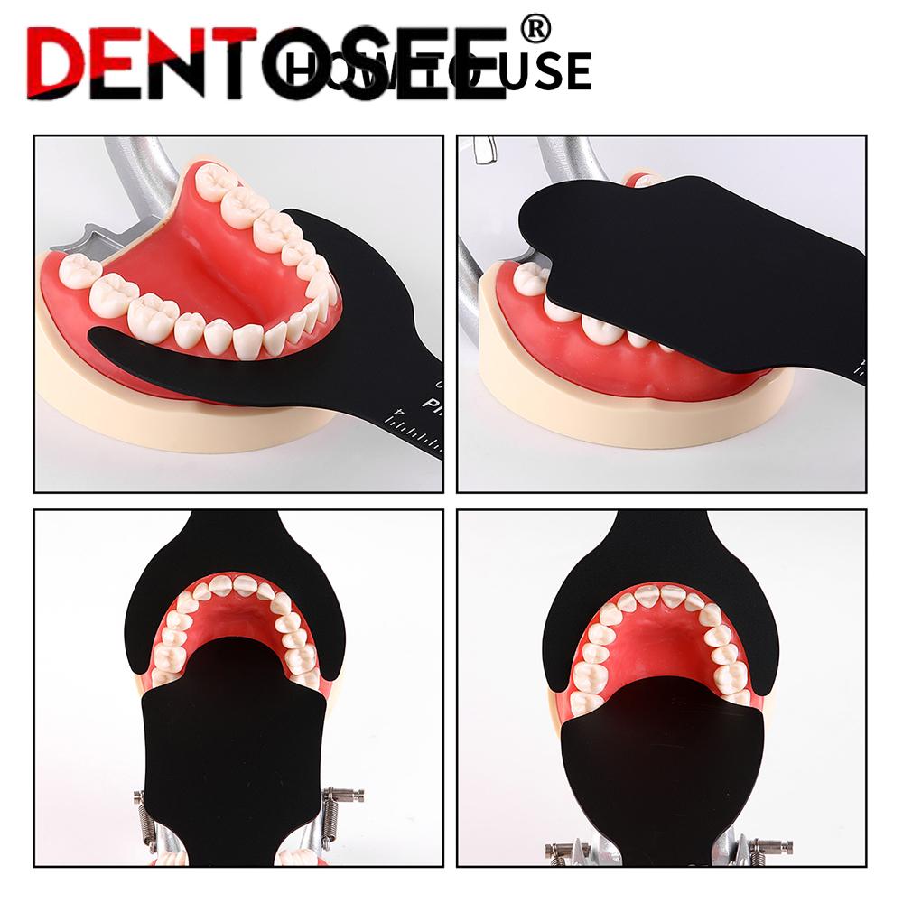 2PCS Dental Orthodontic Photo Contrast Background Board Intraoral Photographictool Black Oral Cheek Plate Orthodontic Contraster