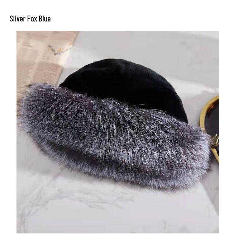 Dam Vintermössa i Fuskminkpäls med Fri Frakt - Mångsidig, Utländsk Stil, Moderiktig, Tjock och Öronvärmande.