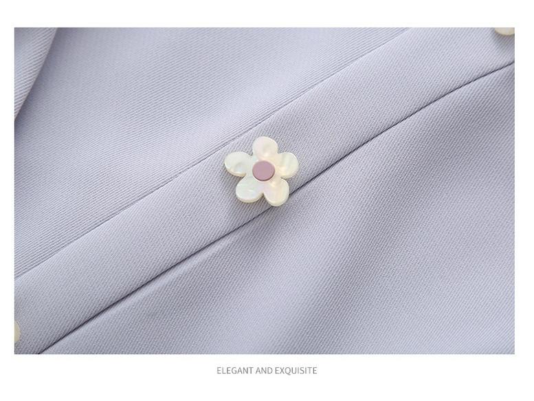 French Style Women's Summer Slimming Square Neck Long Dress