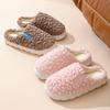 Cotton slippers women's winter new velvet warm slippers couple cotton shoes non-slip silent cotton mop slippers