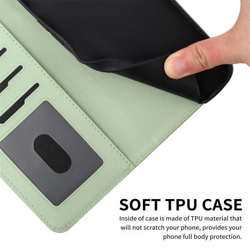 Samsung S24 Plus/iPhone 15 Cartoon Cat Love Heart Leather Flip Case with Card Holder