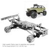 RC Car Chassis Frame Kit Aluminium Alloy Frame with Wheel Hubs for   SCX24 C10 1/24 RC Car