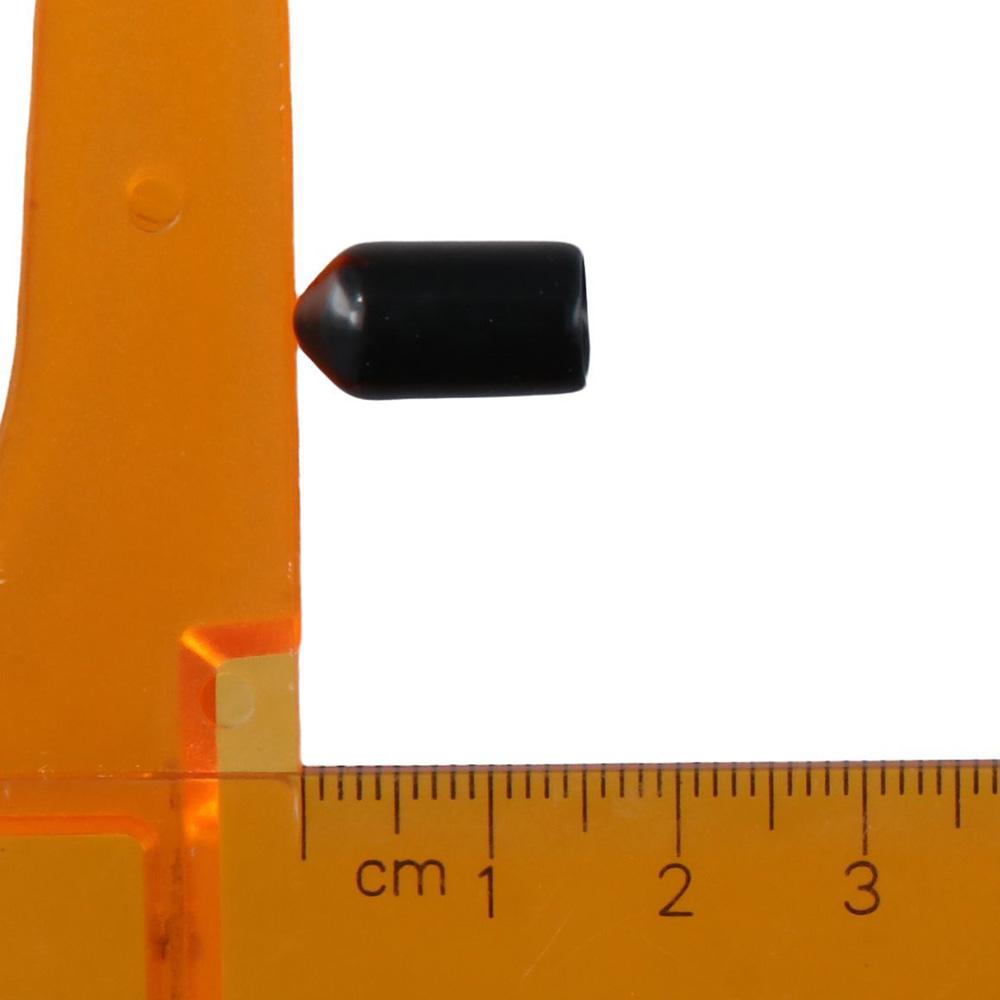50pcs 6.5 mm Tube Bolt Cap Cover Vinyl Screw Thread Protectors Round Rubber End Caps  Round tubes