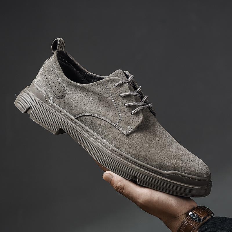 Herrenschuhe Britischer Stil Business Casual Lederschuhe Außenhandel Herbst Neu Vielseitige Freizeitschuhe Schweinsleder Einfache Trendschuhe