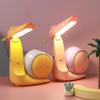1Pc Internet Celebrity Desktop Small Table Lamp, Cartoon Snail Two-speed Led Charging Table Lamp, Student Bedroom Night Light