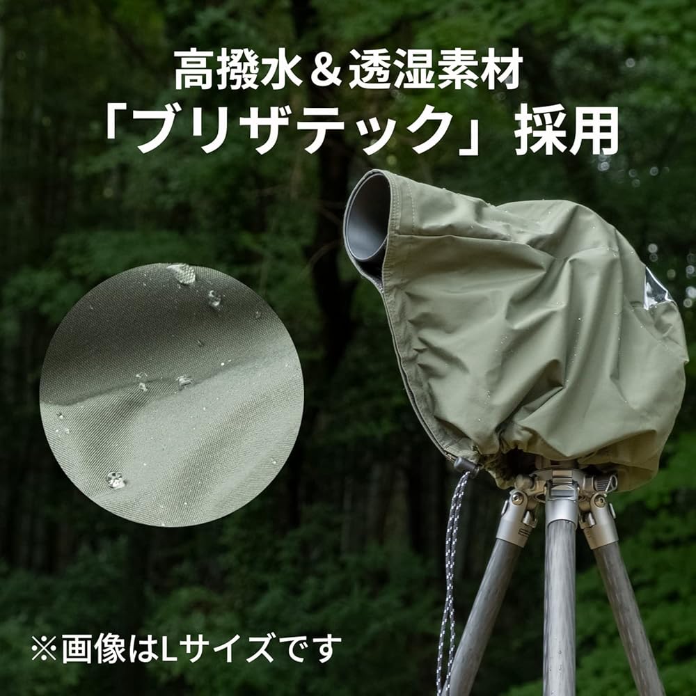 KENKO Camera Rain Cover HT, Medium Size, Water-Repellent and Breathable Material, for Standard Lenses, Navy, KRG-RC01MNV
