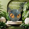 Decorative Cat Stone Figurine Marble Texture Cat Stone Kitten Sculpture for Keepsake Gift Office Desk Decor